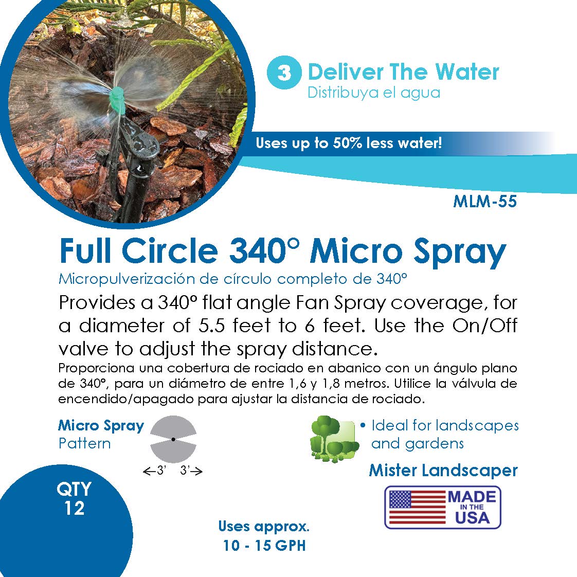 Picture of  340° Full Circle Spray-(Qty 12)