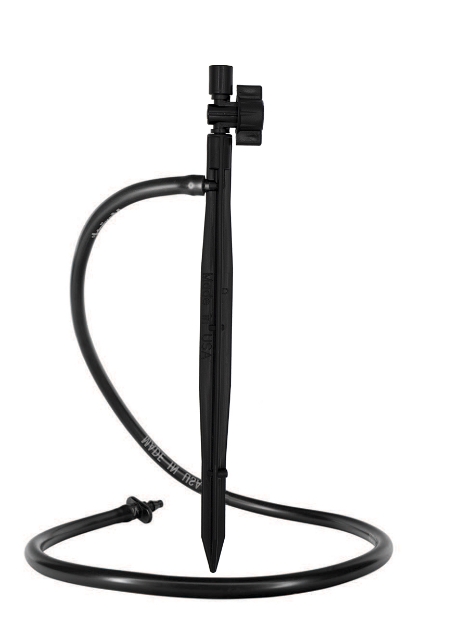 Picture of 7" BLACK MICRO BARB STAKE W/VALVE-3/3 Pack